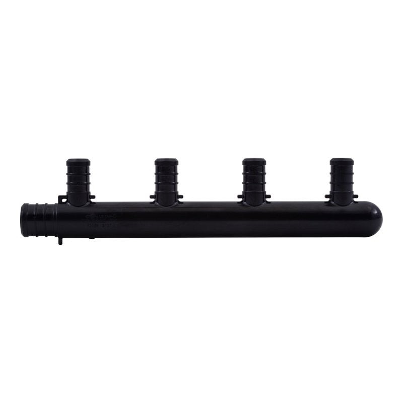 SharkBite UPMPT4C Multi-Port Closed Pipe Tee, 4-Inlet, 3/4 in Inlet, 1/2 in Outlet, Acudel Polymer