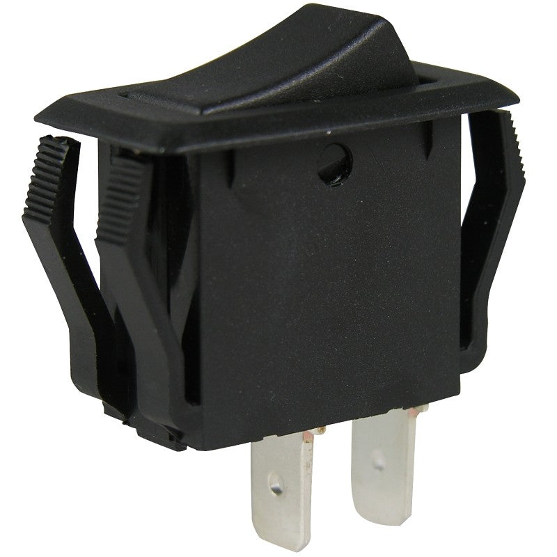 Gardner Bender GSW Series GSW-41 Rocker Switch, 8/16 A, 125/250 V, SPST, 0.55 x 1.12 in Panel Cutout, Black
