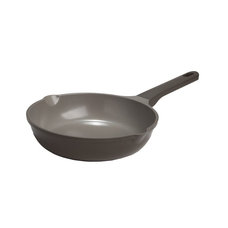 Ecolution Aria Series EH11568-AS Fry Pan, 9-1/2 in Dia, Aluminum Pan, Charcoal Pan, Comfort-Grip, Soft Touch Handle