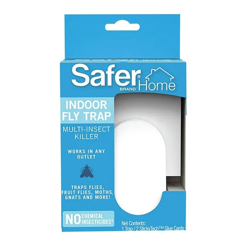 Safer SH502 Plug-In Fly Trap, Includes: (2) StickyTech Glue Cards