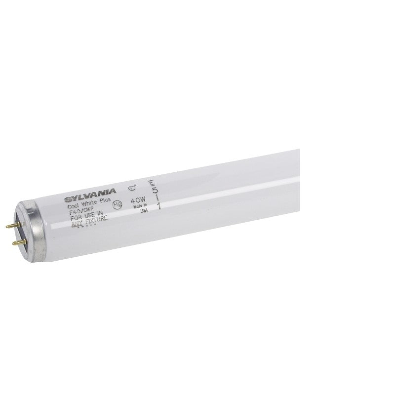 Sylvania 24472 Fluorescent Bulb, 4100 K Color Temp, Cool White, 1850 Lumens, 40 W, 1.591 in Dia x 48 in L Dimensions (Pack of 30)