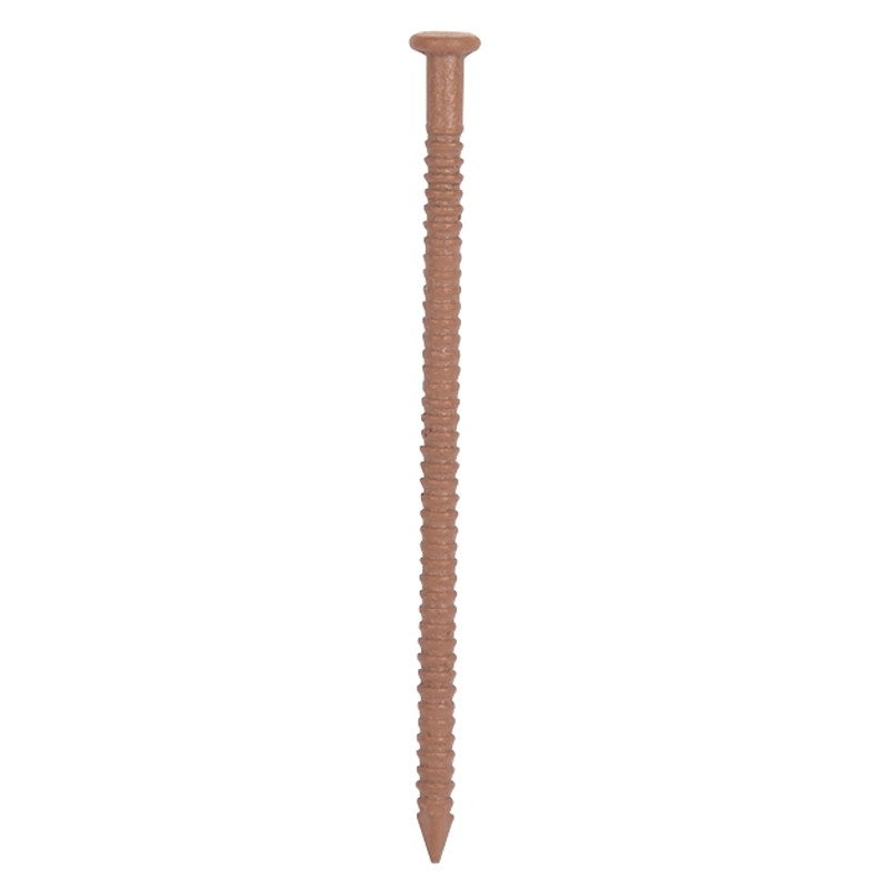 ProSource NTP-081-PS Panel Nail, 15D, 1-5/8 in L, Steel, Painted, Flat Head, Ring Shank, Brown, 171 lb (Pack of 5)