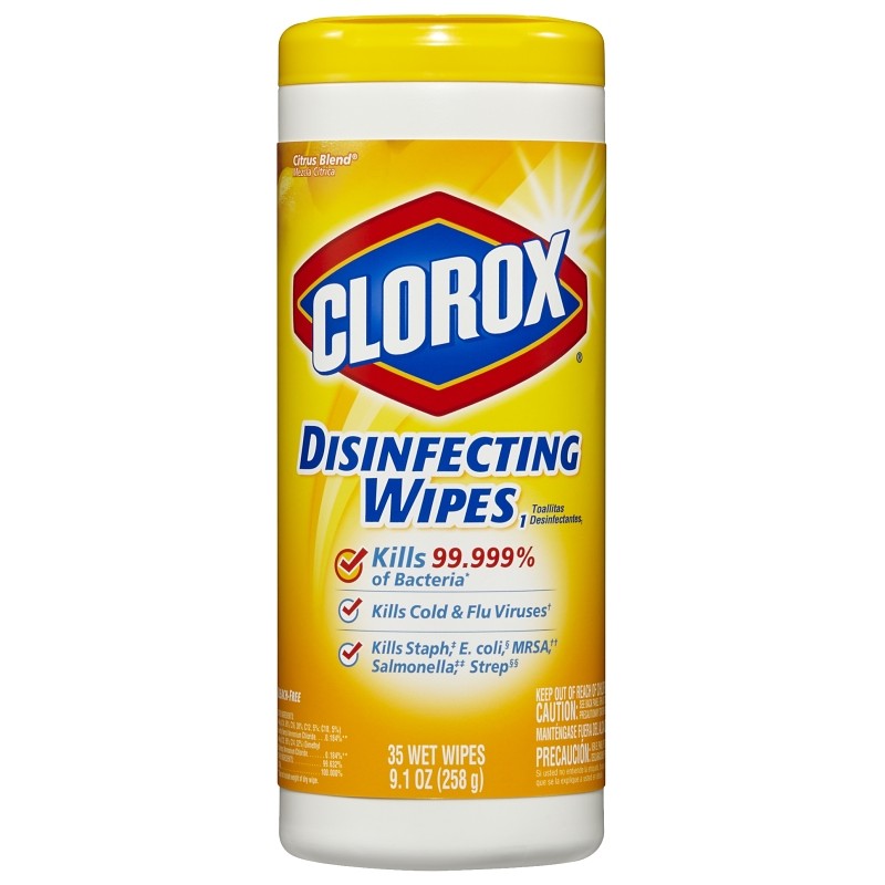 Clorox 01594 Disinfecting Wipes Can, Citrus