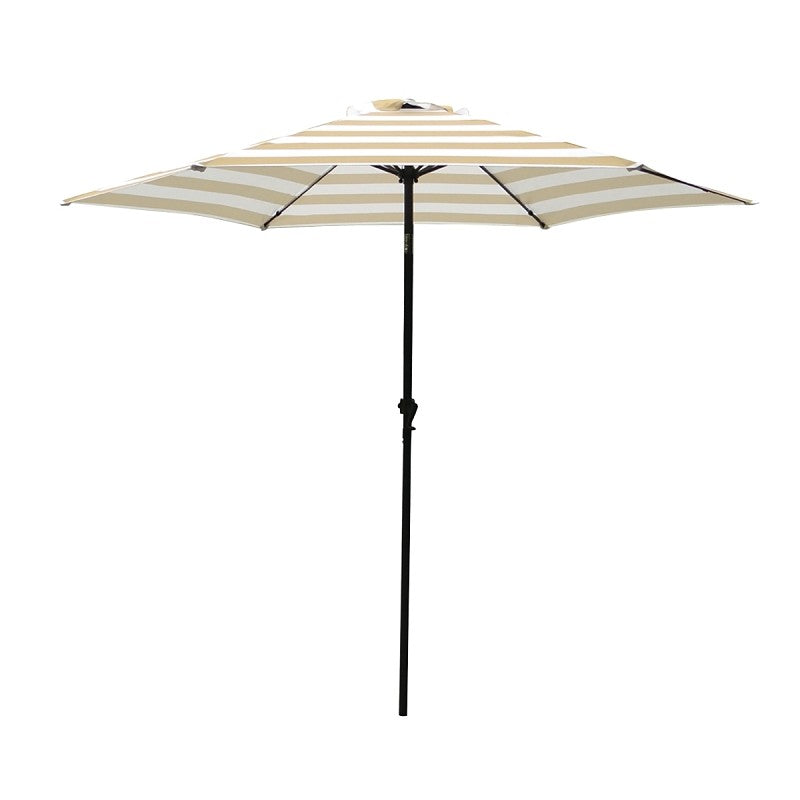Seasonal Trends UM90BKOBD04/WT Umbrella, 8.2 ft H, 8.9 ft W Canopy, 8.9 ft L Canopy, Round Canopy, Steel Frame