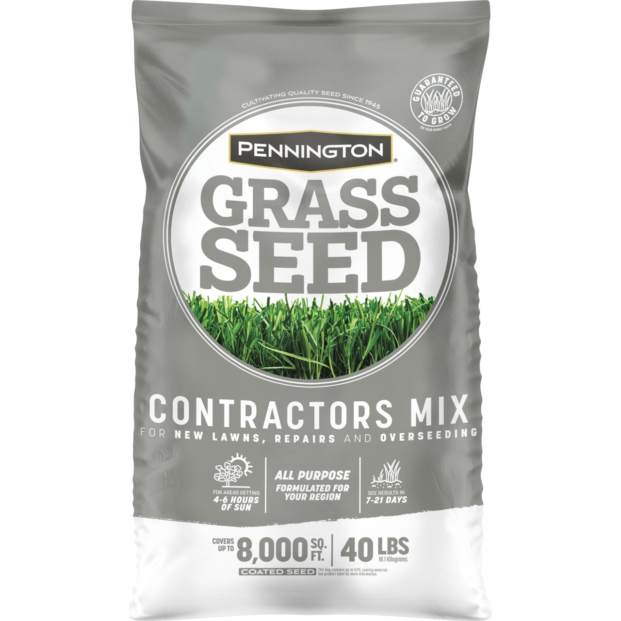 Pennington 100528346 North Contractors Seed Mix, 40 lb Bag