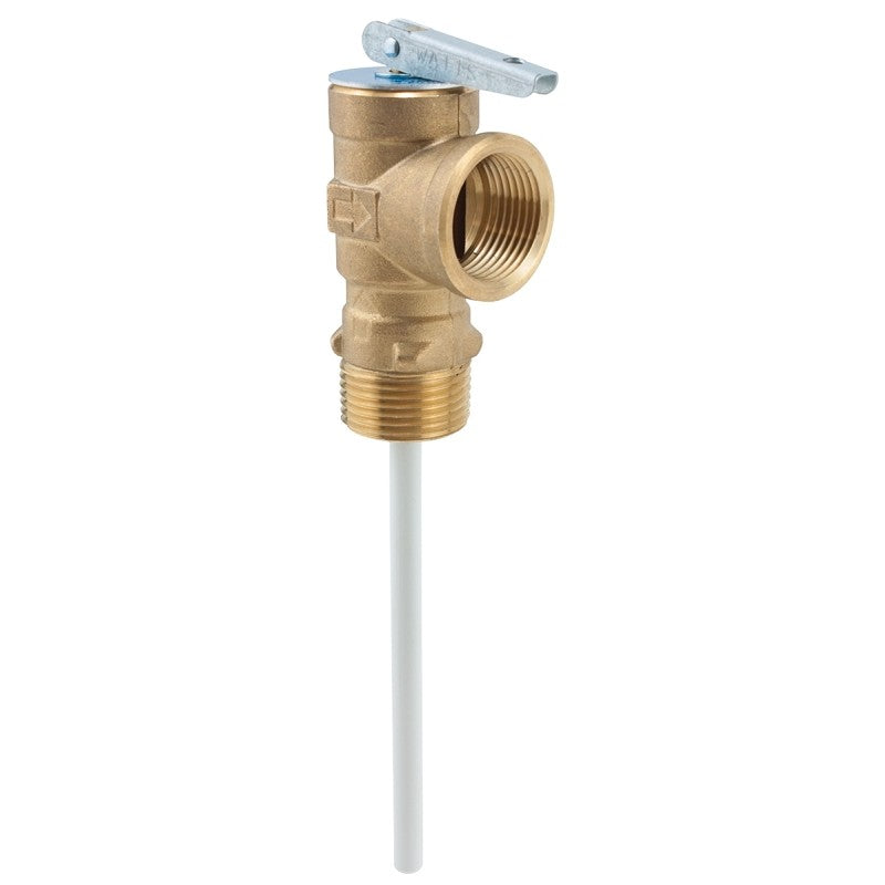 Watts 100XL-150 Relief Valve, 3/4 in, 150 psi Operating, MNPT x FNPT, Brass Body