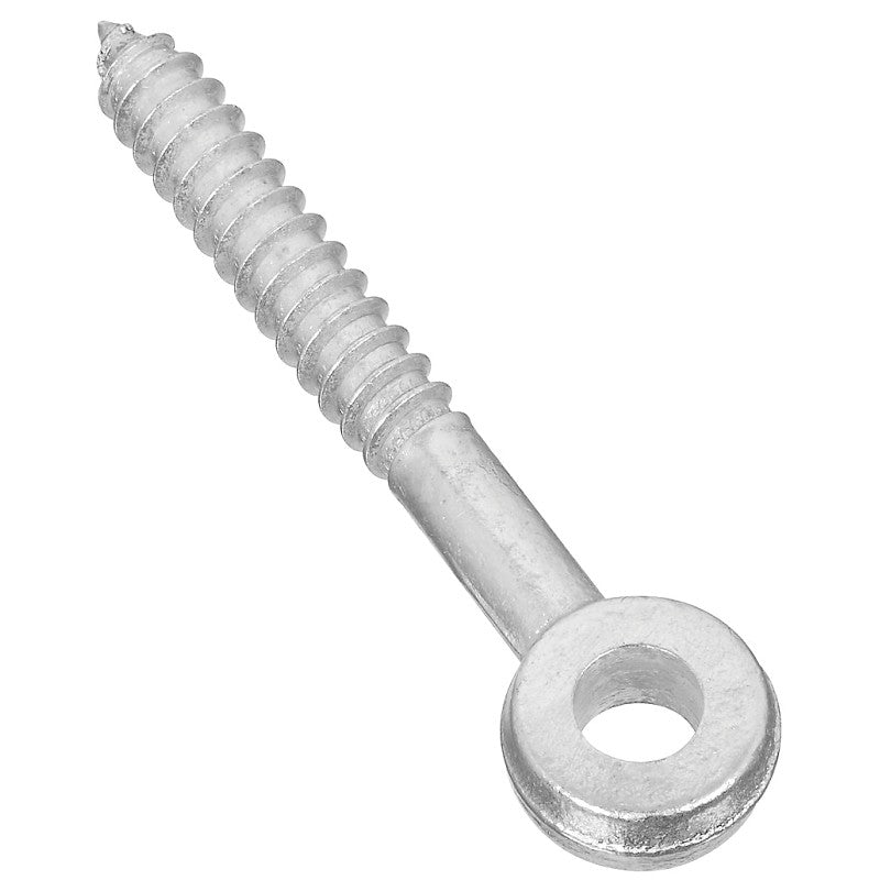 National Hardware 296BC Series N131-227 Screw Eye, 3-1/4 in L Thread, 5 in OAL, Steel, Zinc