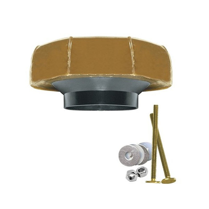 Fluidmaster 7514 Flanged Wax Ring Kit, Plastic, For: 3 in and 4 in Waste Lines