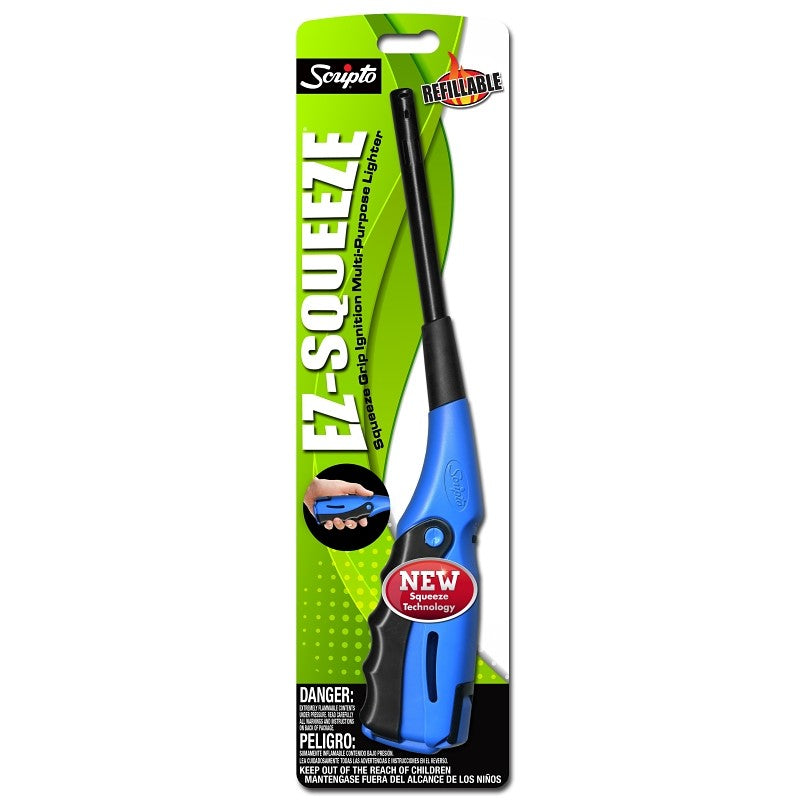 Scripto EZ-SQUEEZE BGM27-1/12CD Multi-Purpose Lighter, Refillable: Yes (Pack of 12)