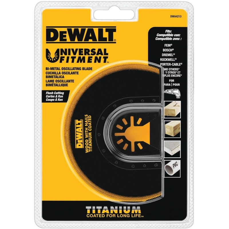 DEWALT DWA4213 Oscillating Blade, 4 in, Titanium