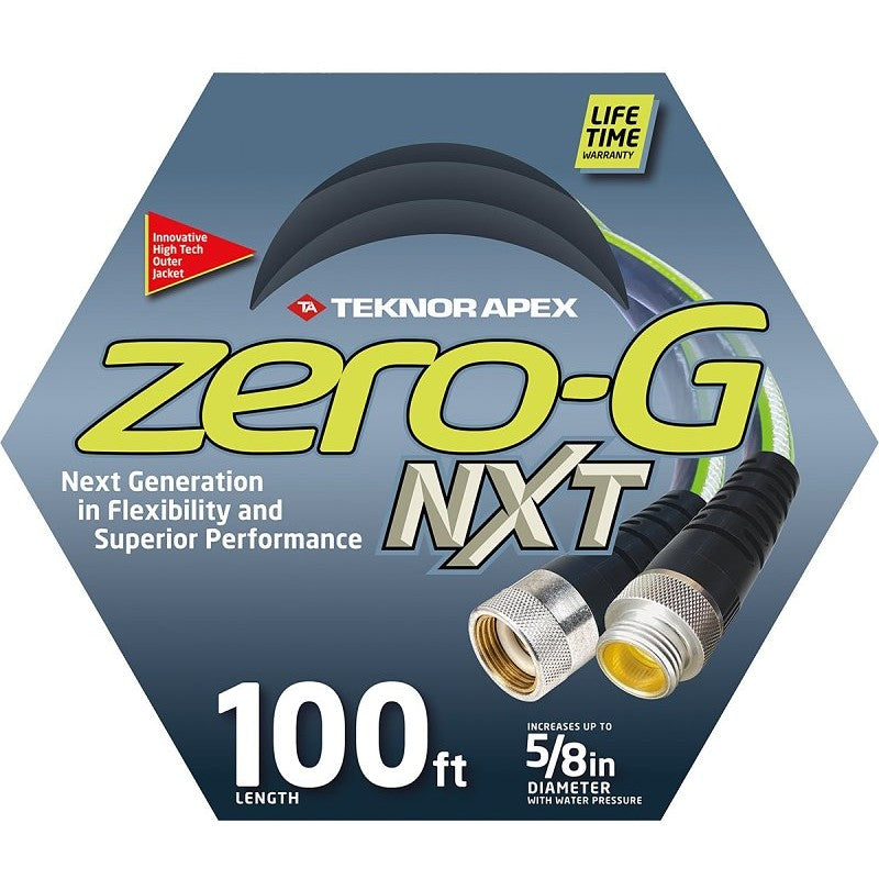 Neverkink 5100-100 Garden Hose, 5/8 in, 100 ft L, FNPT, Hybrid Polymer, Gray