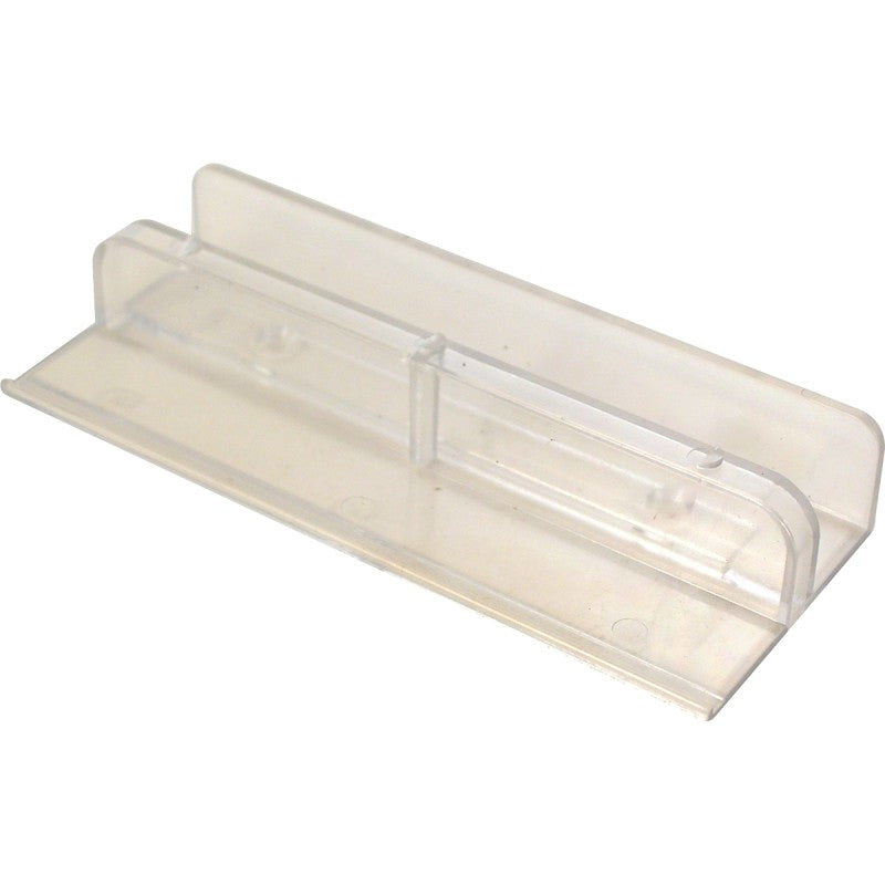 Prime-Line M 6067 Series Door Guide, 4-1/16 in L x 1-5/8 in W Dimensions, Plastic, Clear