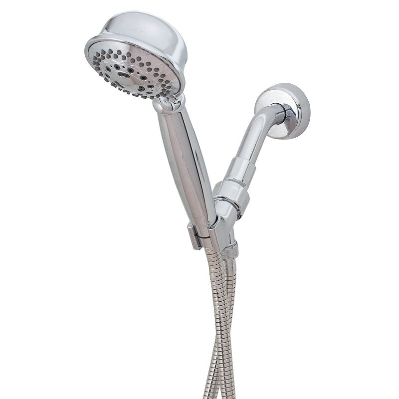 Whedon CMH4C Handheld Shower, 1/2 in Connection, 2.5 gpm, 5-Spray Function, ABS Plastic/Metal/Stainless Steel, Chrome