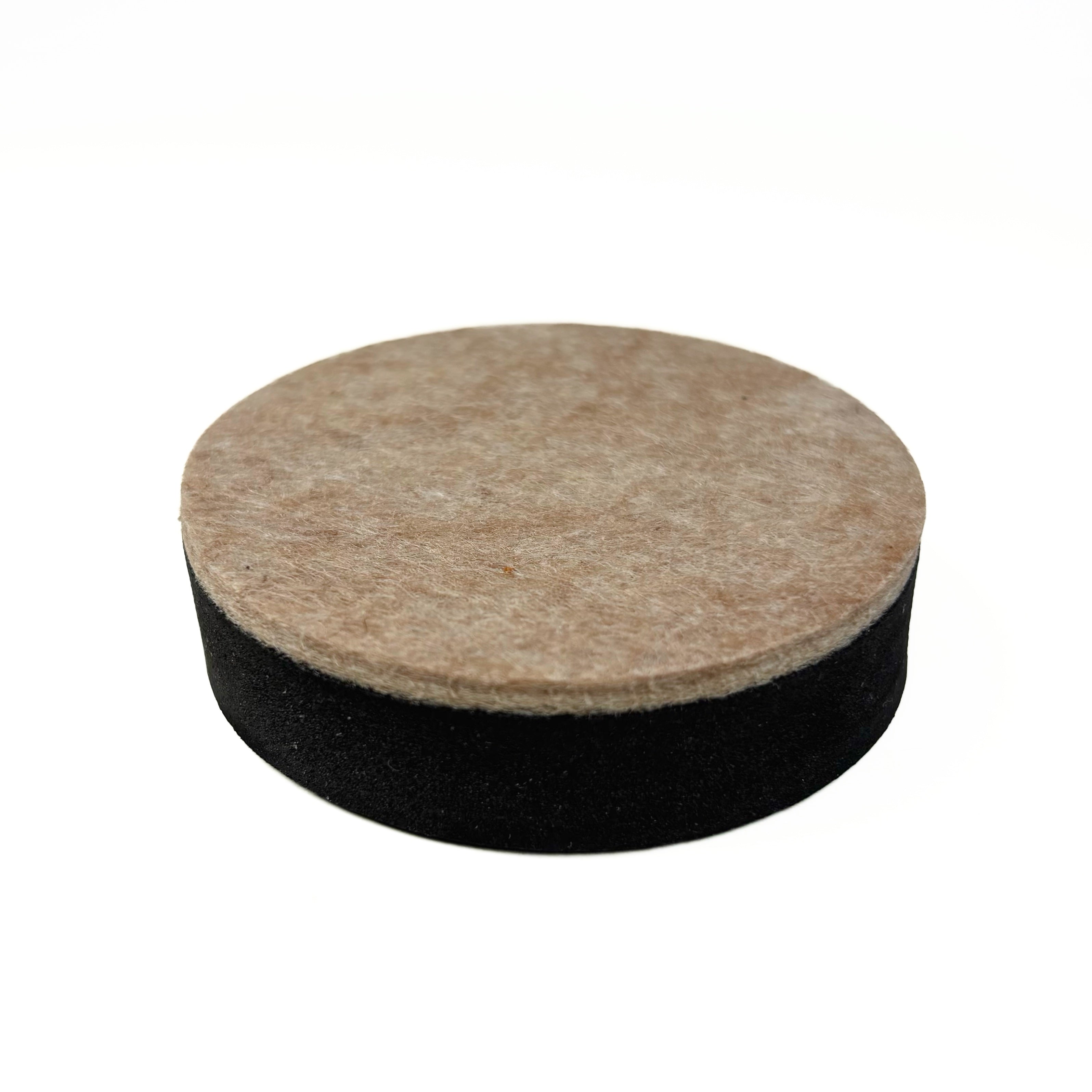 Self Leveling Felt Bottom Furniture Sliders 2-1/2 Inch Round Brown 4 Pack (POS)