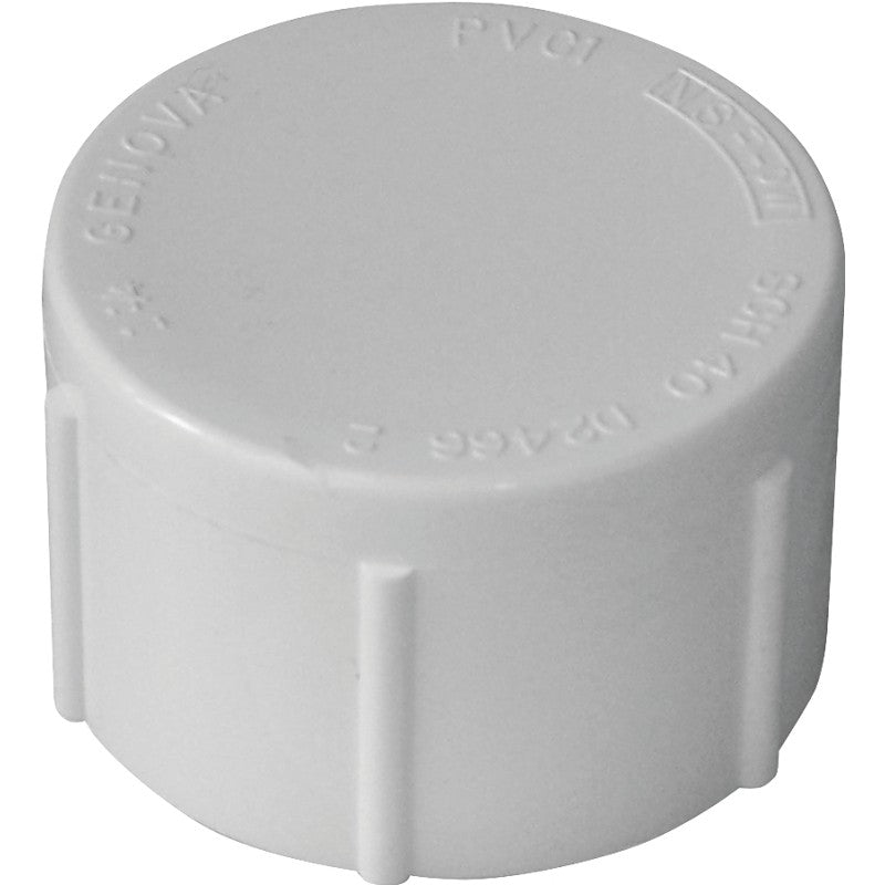 IPEX 435424 Pipe Cap, 3/4 in, FPT, White, SCH 40 Schedule, 150 psi Pressure