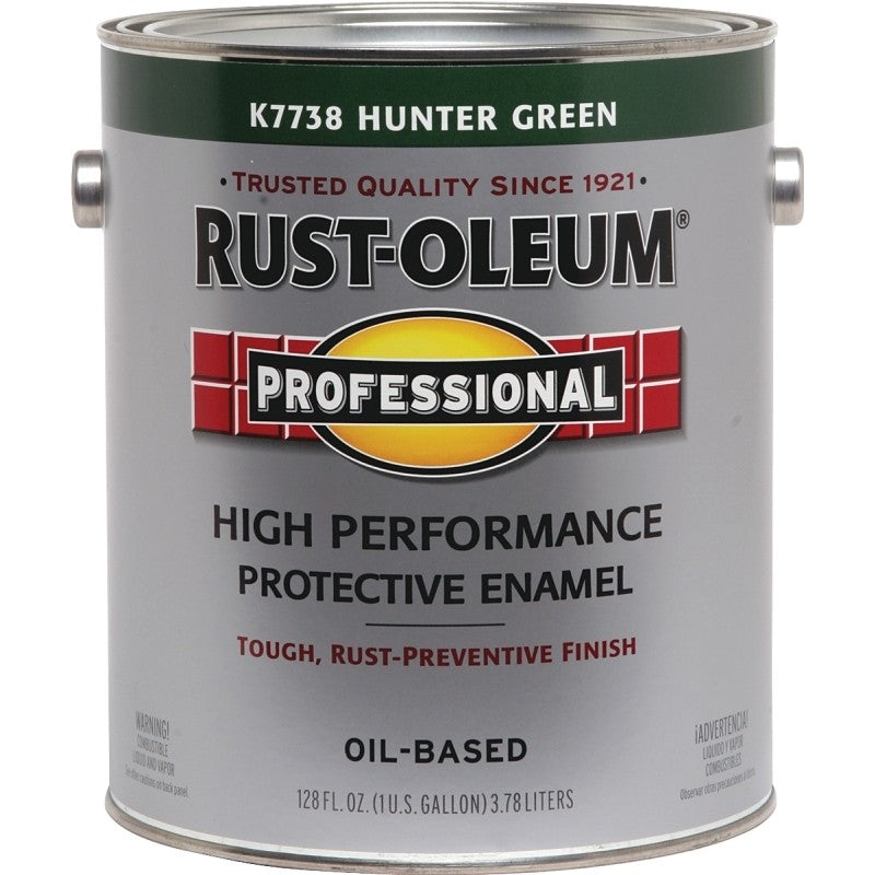 RUST-OLEUM PROFESSIONAL K7738402 Protective Enamel, Gloss, Hunter Green, 1 gal Can (Pack of 2)