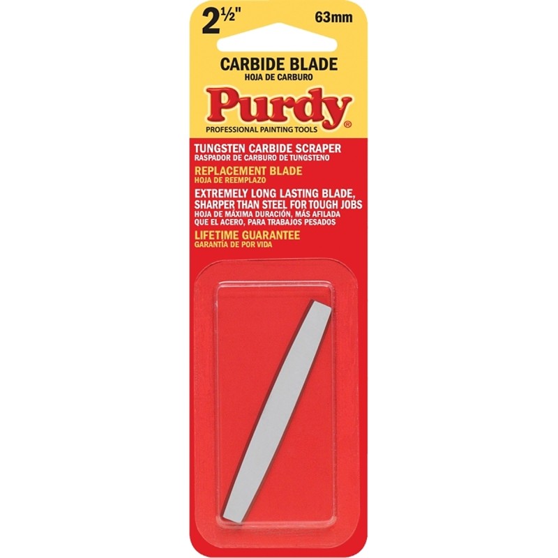 Purdy 900235 Scraper Blade, 2-1/2 in W Blade, Tungsten Carbide Blade