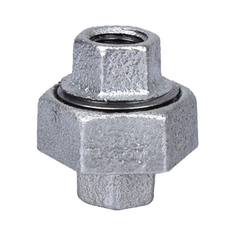 ProSource 34B-1/4G Pipe Union, 1/4 in, Threaded, Malleable Iron, 40 Schedule, 300 psi Pressure