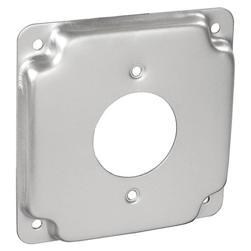 Southwire G1942-UPC Box Cover, 1/2 in L, 4 in W, Square, 1-Gang, Steel, Silver, Galvanized