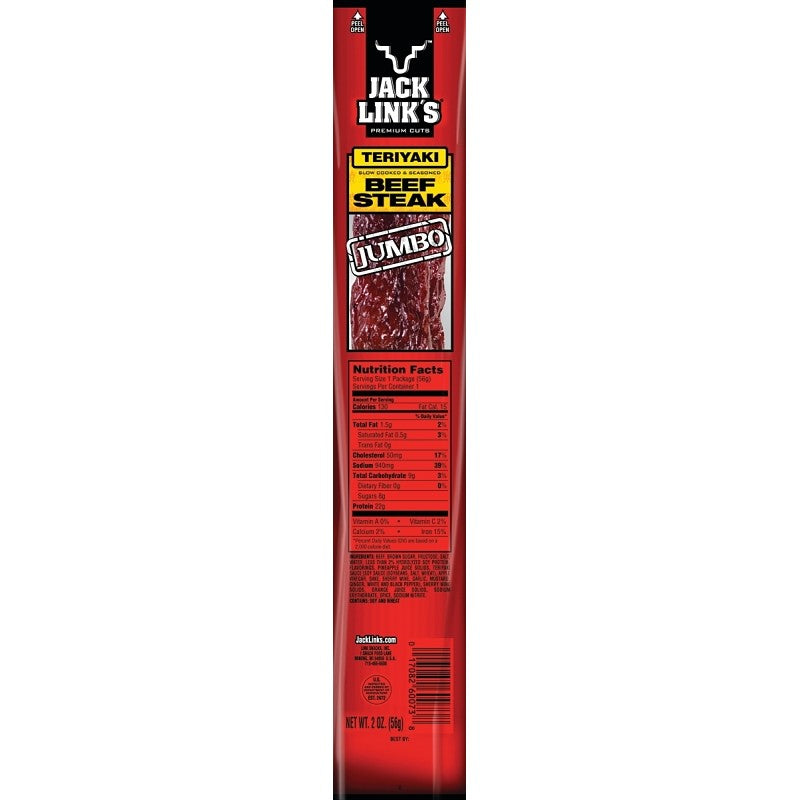 Jack Link's 06073 Snack, Stick, Teriyaki, 2 oz (Pack of 12)