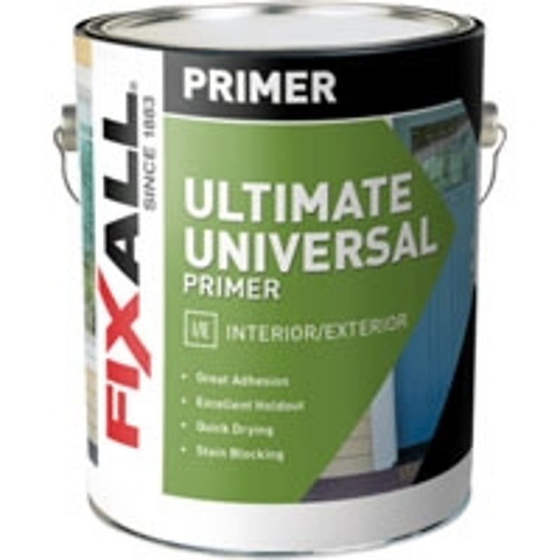 FixALL F50600-1 Primer, 300 to 350 sq-ft/gal Coverage Area, White, 1 gal (Pack of 4)