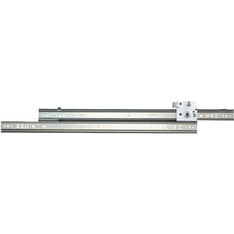 Knape & Vogt 1300P ZC 14 Drawer Slide, 75 lb, 14 in L Rail, 1/2 in W Rail, Steel, Zinc