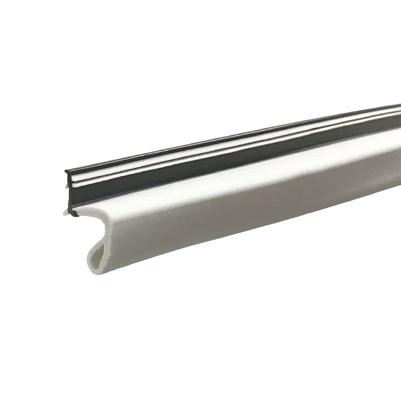 Frost King ES181W25 Door Weatherseal, 3/4 in W, 1/2 in Thick, 81 in L, PVC, White