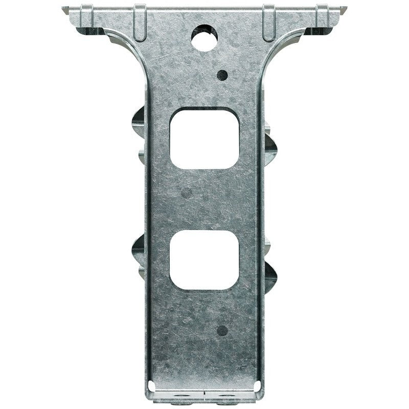 Simpson Strong-Tie PF Series PFD26B Post Frame Saddle Hanger, 5-3/8 in H, 1-1/4 in D, 1-9/16 in W, 2 x 6 in, Steel, 1/PK (Pack of 25)