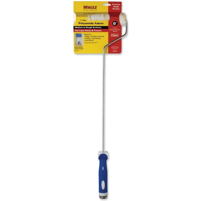 Whizz 54246 Mini Roller, 1/2 in Nap, Polyamide Roller, Whizz Roller System Mini Roller Handle, 6 in L Roller