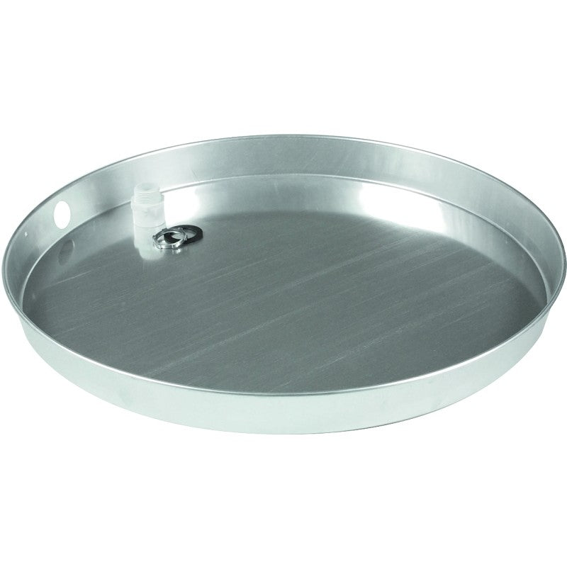 Camco USA 20800 Recyclable Drain Pan, Aluminum, For: Gas or Electric Water Heaters, 20 in ID x 2-1/4 in D (Pack of 6)
