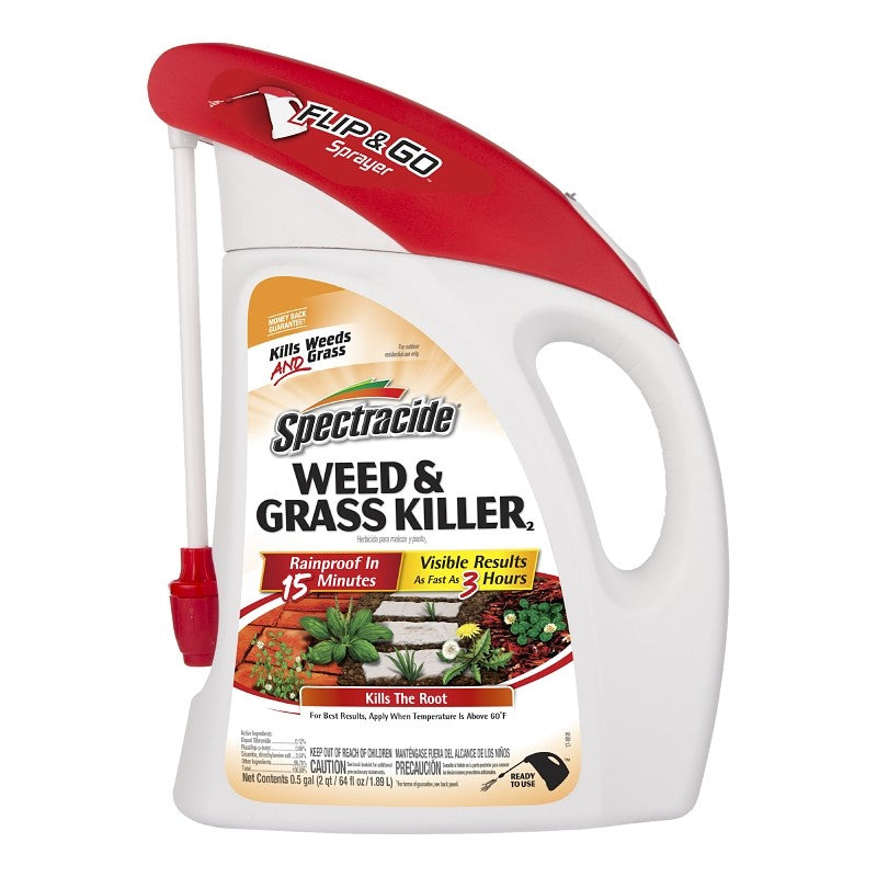Spectracide HG-97048 Ready-To-Use Weed and Grass Killer, Liquid, 64 oz
