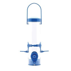 Perky-Pet 3265 Tube Bird Feeder, 1.25 lb, Plastic, Navy