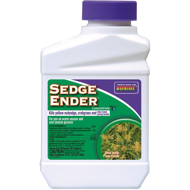 Bonide Sedge Ender 069 Crabgrass and Nutsedge Killer, Liquid, Yellow, 16 oz