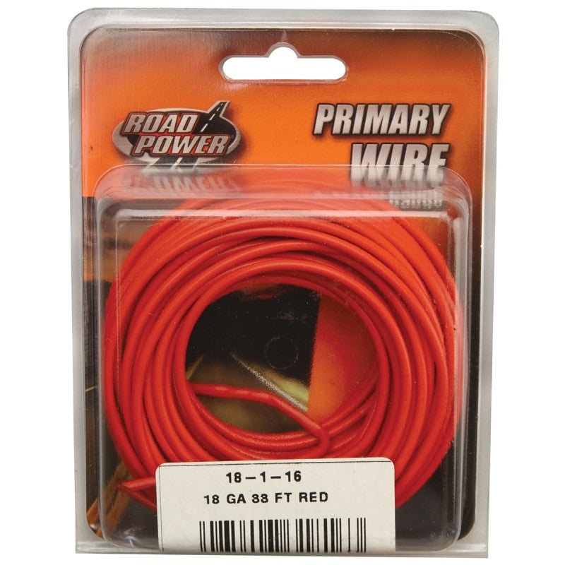 CCI 55667433 Building Wire, 18 AWG Wire, 1 -Conductor, 33 ft L, PVC Insulation, Red Sheath