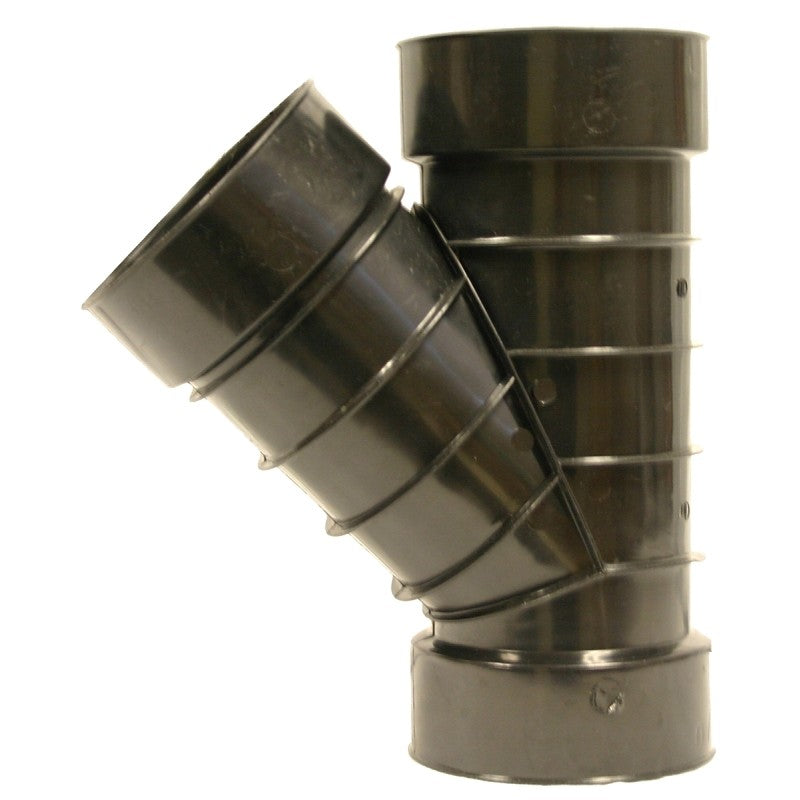 ADS 0422AA Pipe Wye, 4 in, Slip, Polyethylene, Black