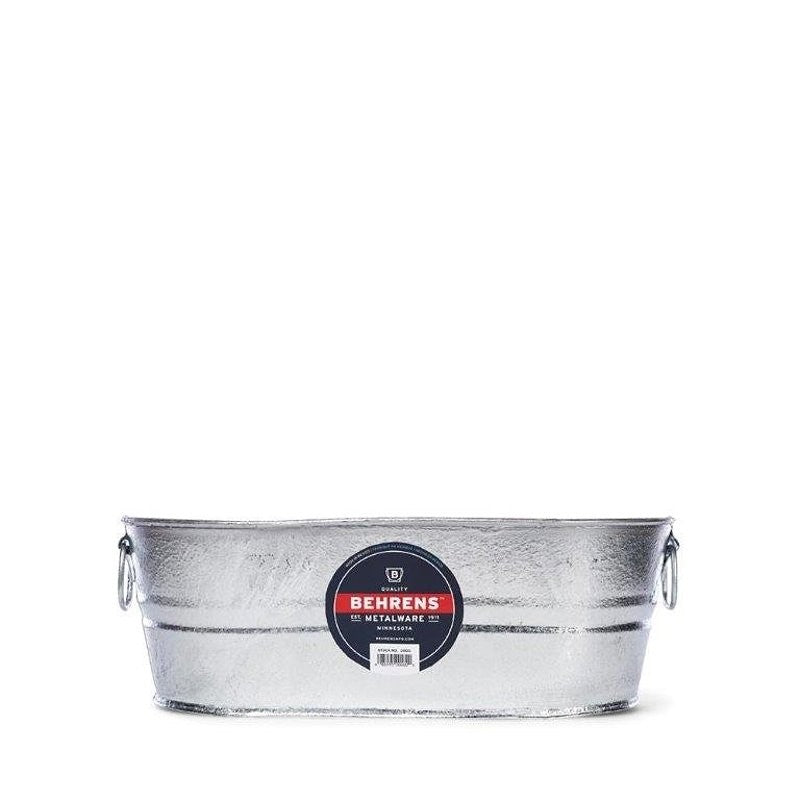 Behrens 00-0V Wash Tub, 4 gal Capacity, Steel