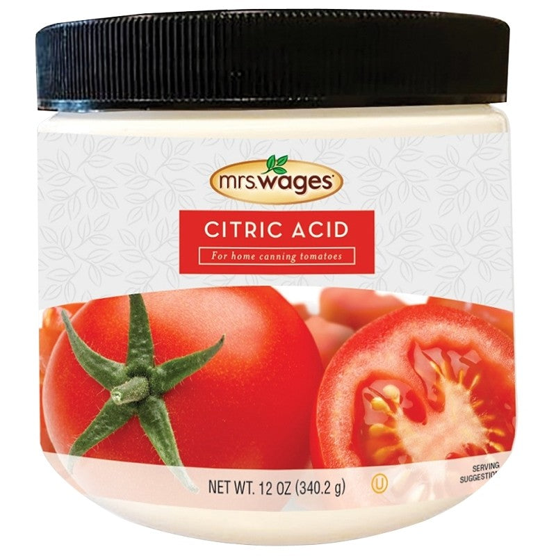 Mrs. Wages WGCC060000 Citric Acid, 12 oz Jar (Pack of 6)