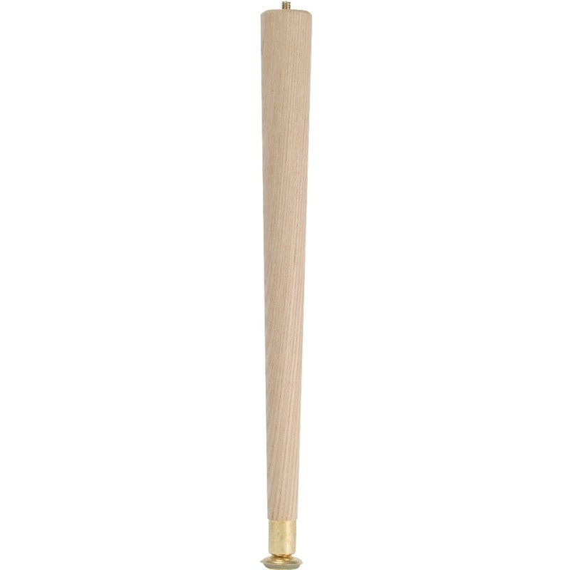Waddell 2508 Table Leg, 7-1/2 in H, Hardwood, Smooth Sanded