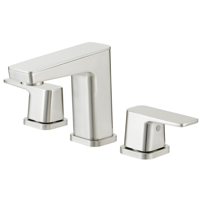 Boston Harbor FW6AC023NP Lavatory Faucet, 1.2 gpm, 2-Handle, 3-Faucet Hole, Brass/Zinc/Plastic, Brushed Nickel