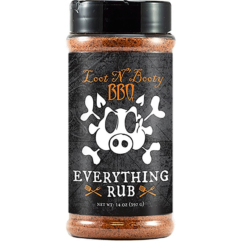 Loot N' Booty BBQ OW88217 BBQ Rub, 14 oz Bottle