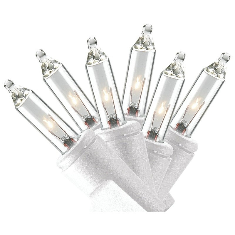 Sylvania V4060-49 Light Set, Christmas, 120 V, 20.4 W, 50-Lamp, Incandescent, Clear, 1000 hrs Average Life, 11.54 ft L