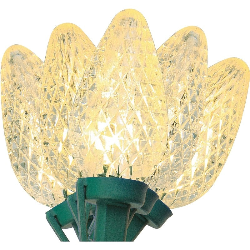 Sylvania V47659-49 Light Set, Christmas, 120 V, 2.4 W, 25-Lamp, LED Lamp, Warm White Lamp, 17 ft L