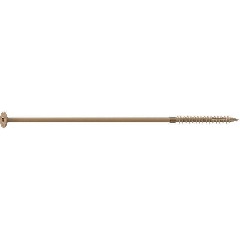 Camo 0360274 Structural Screw, 1/4 in Thread, 10 in L, Flat Head, Star Drive, Sharp Point, PROTECH Ultra 4 Coated, 50