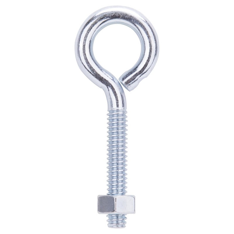 ProSource LR270 Eye Bolt, 6 mm Thread, Machine Thread, 1-3/8 in L Thread, 31/32 in Dia Eye, 130 lb Working Load, Steel (Pack of 20)