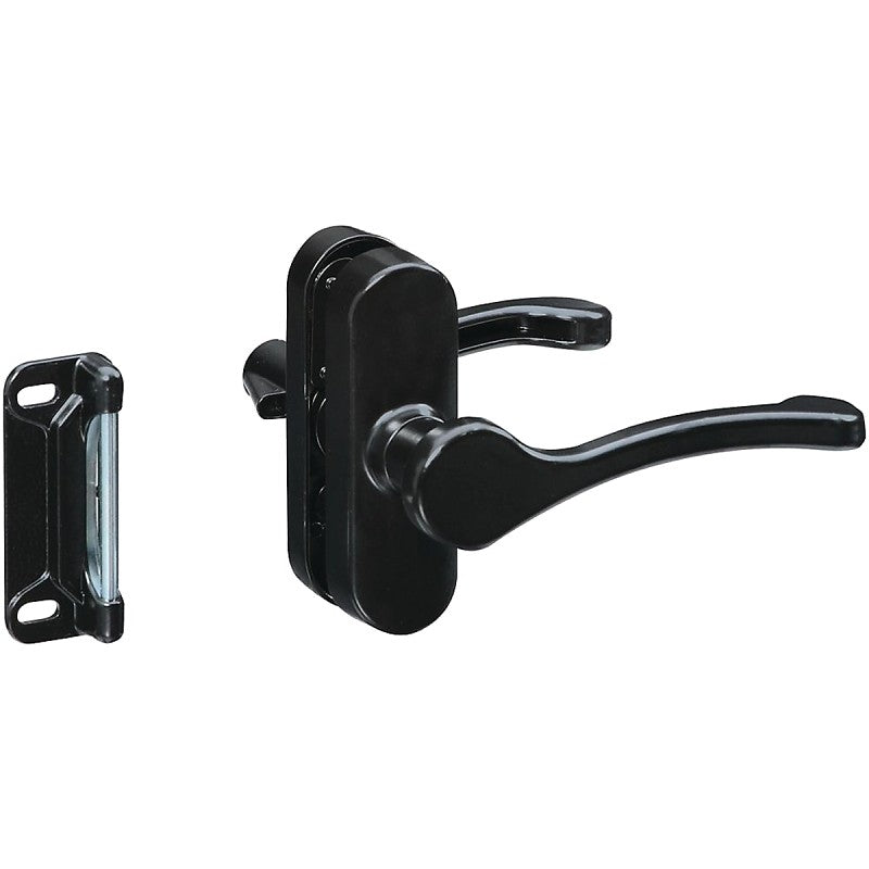 National Hardware V1320 Series N262-204 Lever Latch, Black, 1-3/4 in Hole Spacing, Zinc, 3/4 to 2 in Thick Door