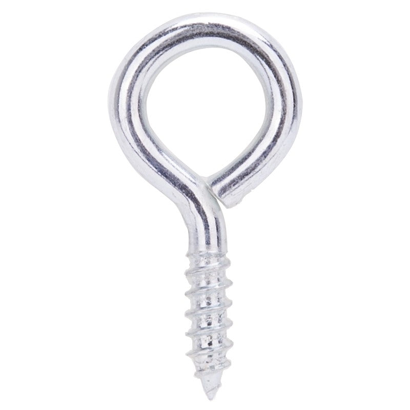 ProSource LR214 Screw Eye, 3.9 mm Dia Wire, 4 mm Thread, 5/8 in L Thread, 1-5/8 in OAL, 74 lb Working Load, Steel, Zinc (Pack of 20)