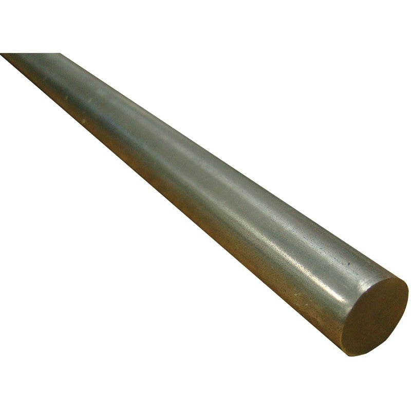 K & S 87139 Decorative Metal Rod, 1/4 in Dia, 12 in L, Stainless Steel