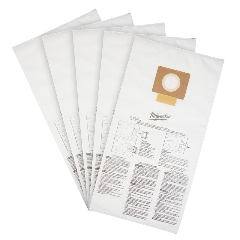 Milwaukee 49-90-1989 Fleece Dust Bag, 9 gal Capacity, 13-3/4 in L, 1/8 in W