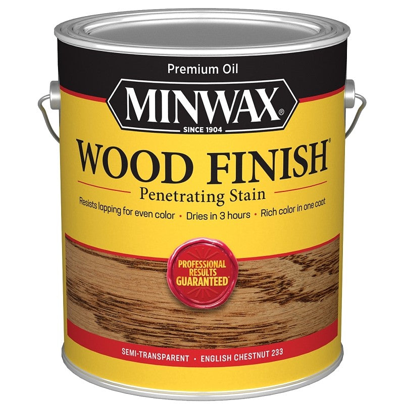 Minwax Wood Finish 710870000 Wood Stain, English Chestnut, Liquid, 1 gal, Can (Pack of 2)