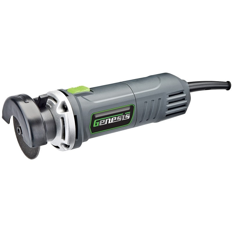 Genesis GCOT335 High-Speed Cut-Off Tool, 3.5 A, 240,000 rpm Speed, Includes: 3 in Cut-off Disc, Arbor Wrench, Hex Key